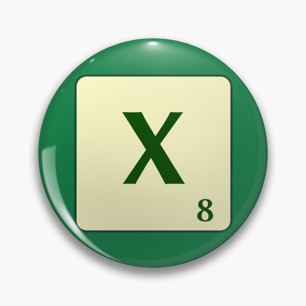 Item preview, Scrabble tile of the X of 8 points designed and sold by fgrdisseny.