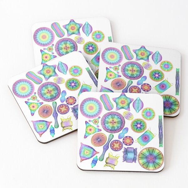 Item preview, Ernst Haeckel Rainbow Diatoms Tossed designed and sold by aimeewilson.