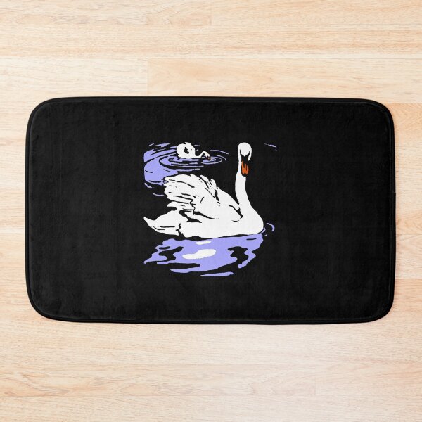 Item preview, Victorian Woodcut Swan Swimming  designed and sold by Pixelchicken.
