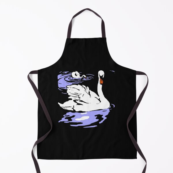Artikelvorschau, Victorian Woodcut Swan Swimming entworfen und verkauft von Pixelchicken.