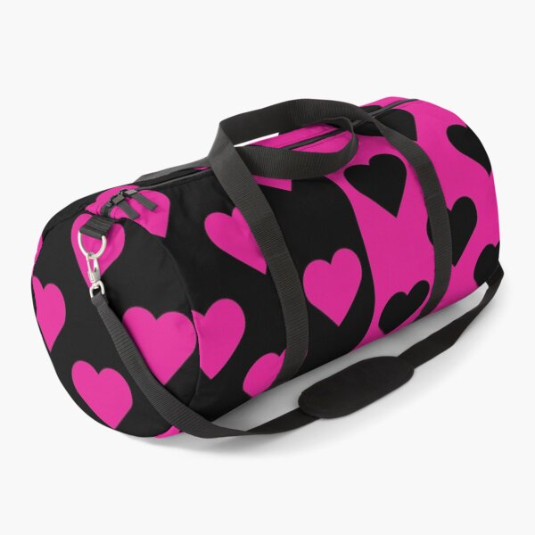 Item preview, Black & Hot Pink Crazy Hearts designed and sold by OddPop.