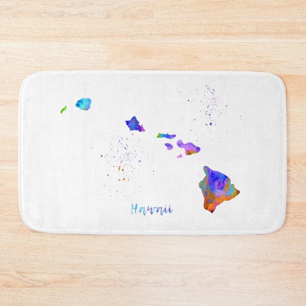 Item preview, Hawaii map designed and sold by Rosaliartbook.