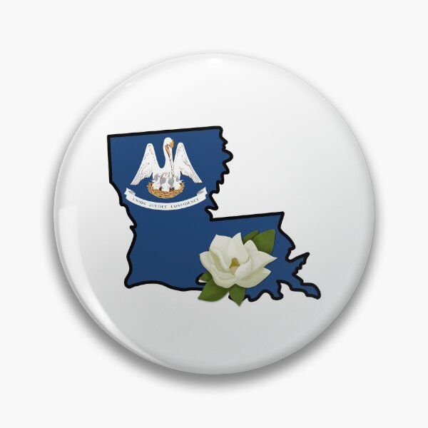Item preview, State of Louisiana Flag with State Flower Magnolia designed and sold by Gsallicat.