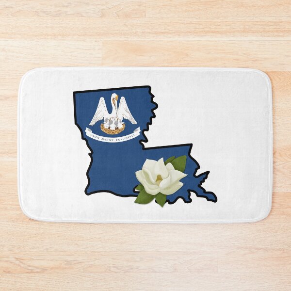Item preview, State of Louisiana Flag with State Flower Magnolia designed and sold by Gsallicat.