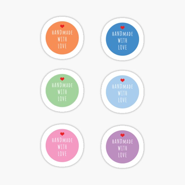 Handmade with love Sticker