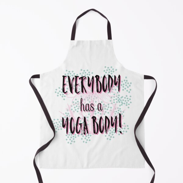 Item preview, Everybody has a yoga body fat yoga  body positivity, quote designed and sold by Melanie-Palmer.