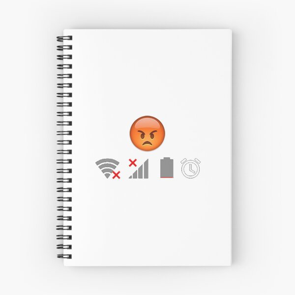 Item preview, emoji - angry / wlan / lte / battery + timer designed and sold by mr-serious-yt.