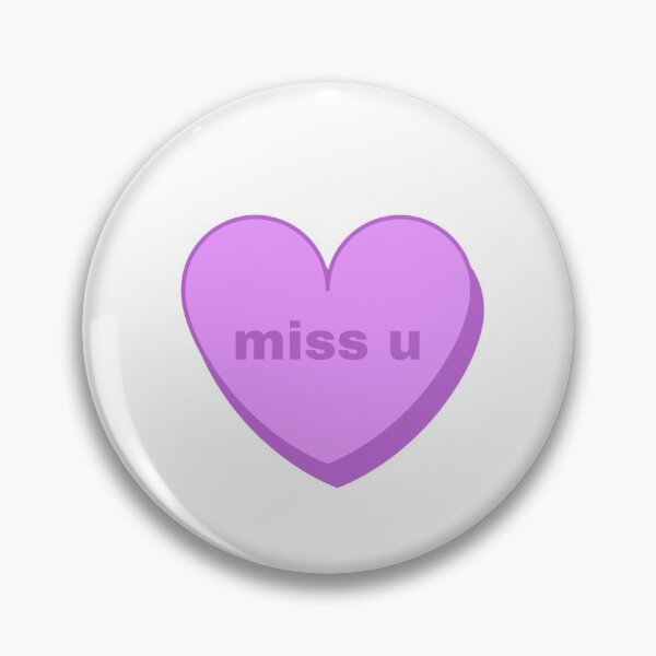 Item preview, miss u - candy heart (purple) designed and sold by rebeccaxb.