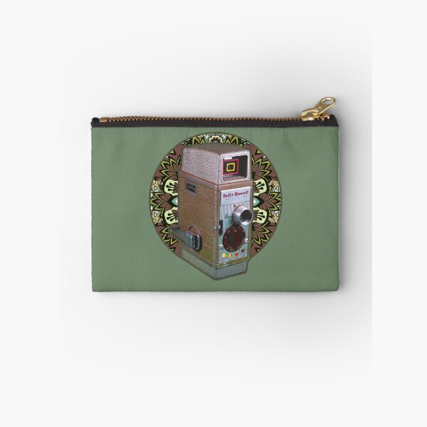 Item preview, Vintage 8MM Home Movie Cameras: Bell and Howell 8MM Home Movie Camera (Vintage Wallpaper Circle) designed and sold by GraffitiSoup.