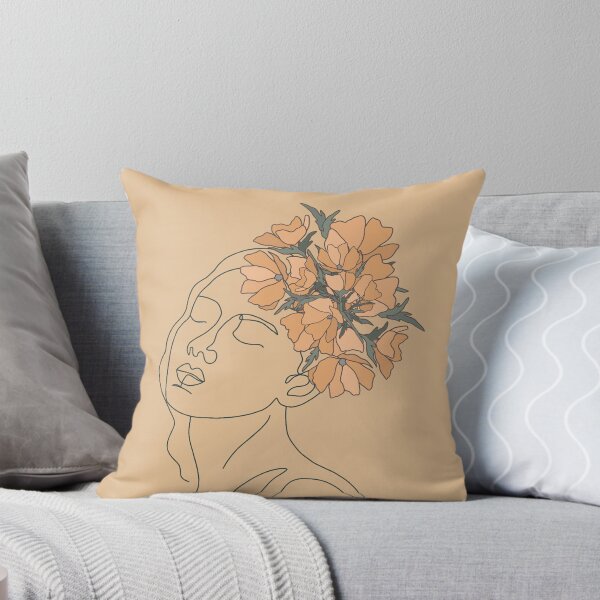 spring is a woman 2 Throw Pillow
