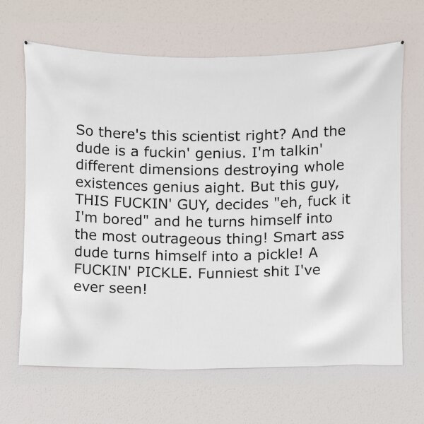 Item preview, so there's this scientist right copypasta meme designed and sold by cangurojoe.