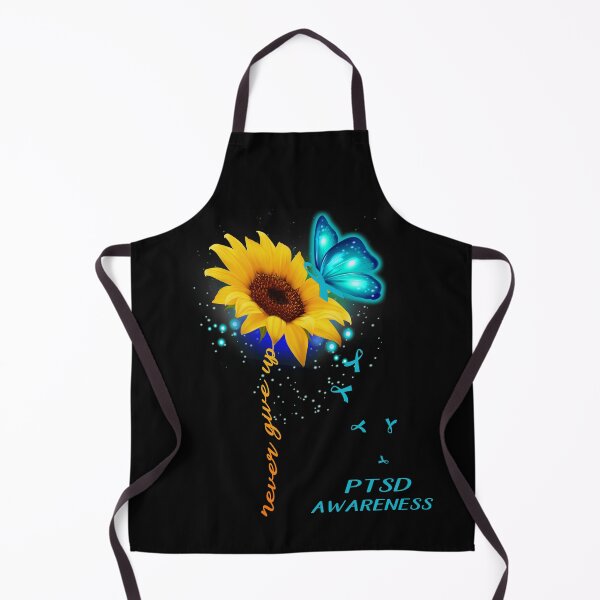 Item preview, Never Give Up Sunflower Ribbon PTSD Awareness designed and sold by deputylove.