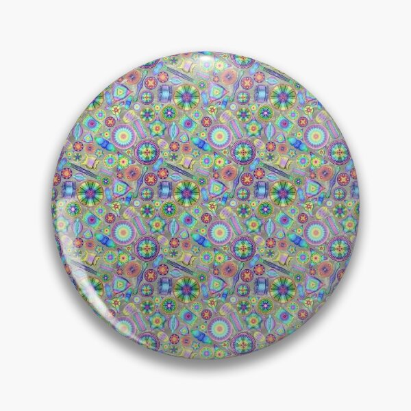 Item preview, Ernst Haeckel Rainbow Diatoms on Green Waves designed and sold by aimeewilson.