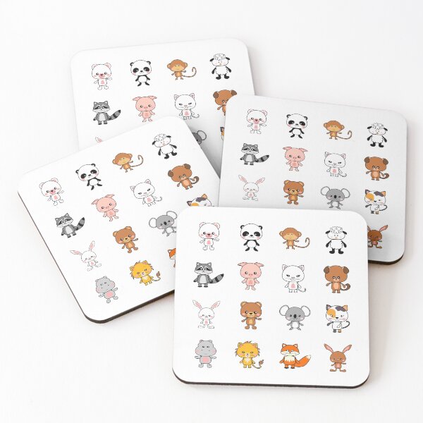 Item preview, Cute Kawaii Baby Animals Large Pack designed and sold by lovelyandcute.
