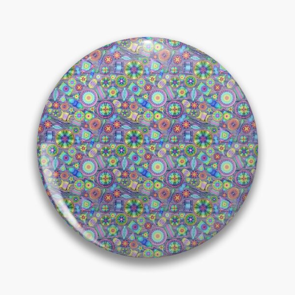 Item preview, Ernst Haeckel Rainbow Diatoms on Sunset Waves designed and sold by aimeewilson.
