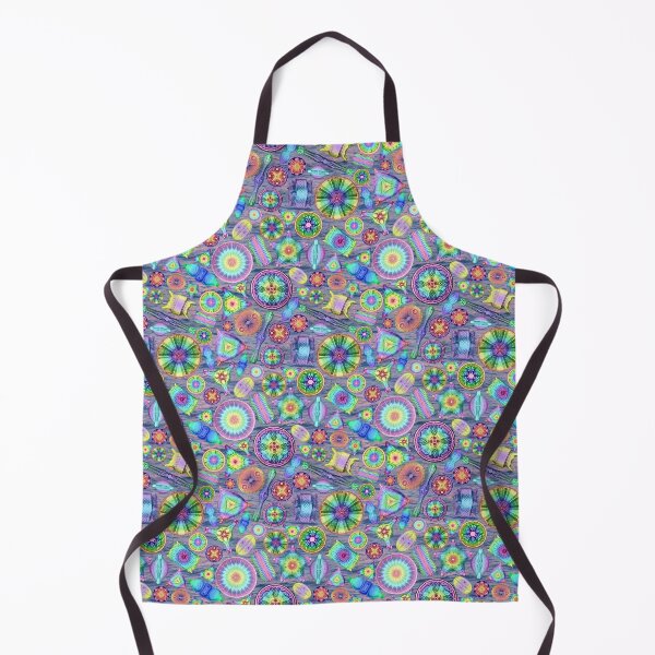 Item preview, Ernst Haeckel Rainbow Diatoms on Sunset Waves designed and sold by aimeewilson.