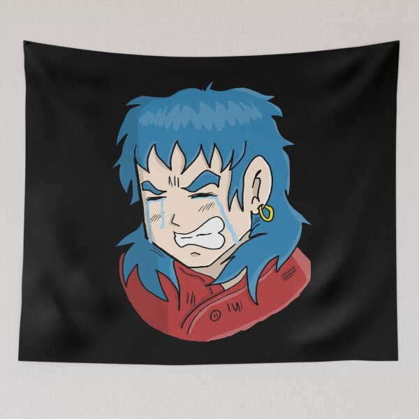 Item preview, Sad anime boy crying - Blue Hair designed and sold by OooiChris.