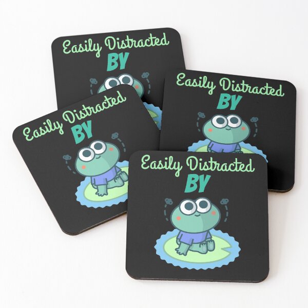 Item preview, Easily Distracted By Frogs designed and sold by ThinkAndReflect.