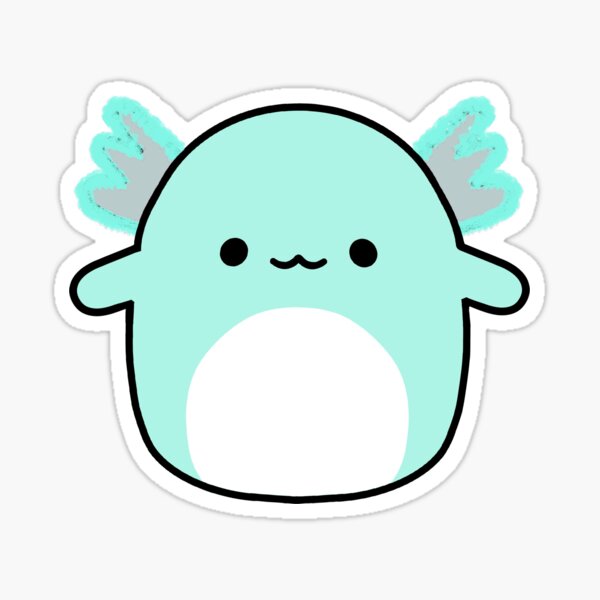 teal axolotl squishmallow