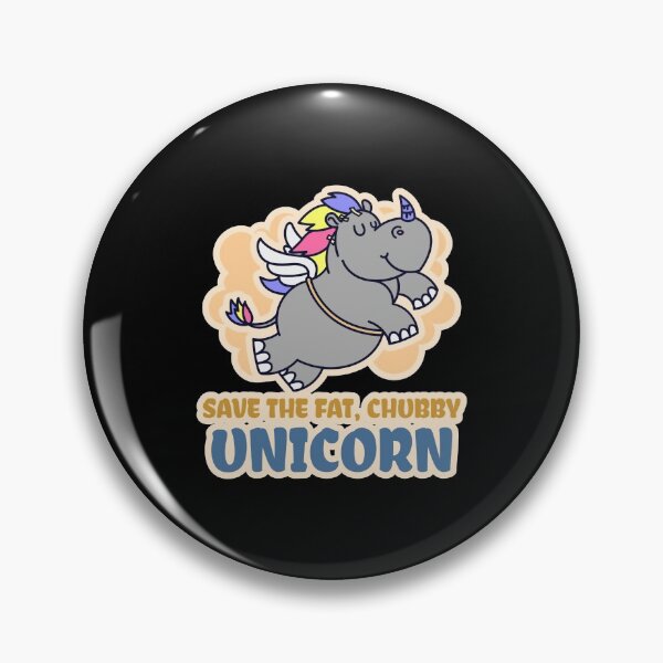 Item preview, Save the Fat, Chubby Unicorns designed and sold by friendlyspoon.