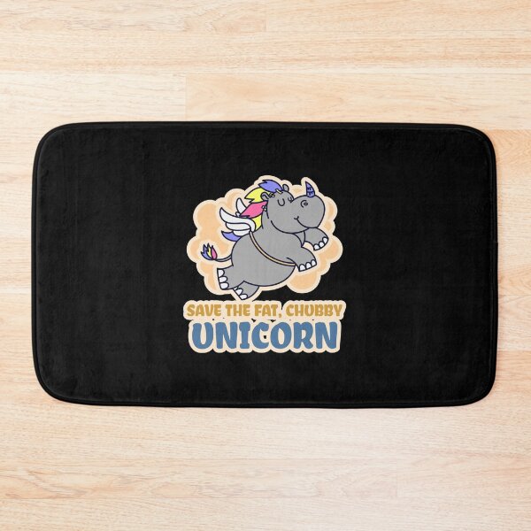 Item preview, Save the Fat, Chubby Unicorns designed and sold by friendlyspoon.