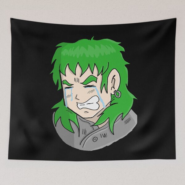 Item preview, Sad anime boy crying - Green Hair designed and sold by OooiChris.