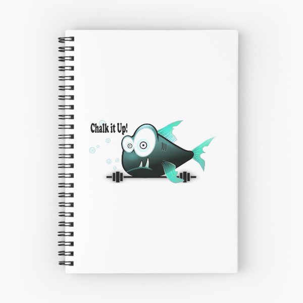 Item preview, Chalk it Up Weightlifting Fish designed and sold by MUZA9.