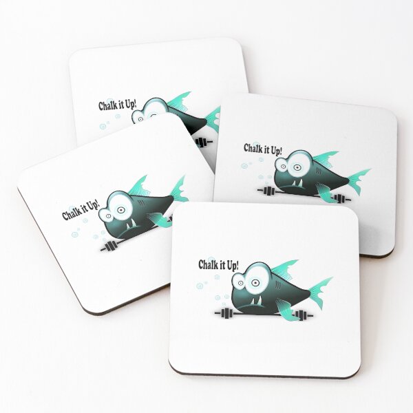 Item preview, Chalk it Up Weightlifting Fish designed and sold by MUZA9.