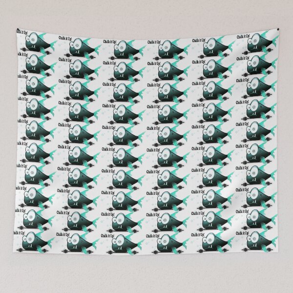Item preview, Chalk it Up Weightlifting Fish designed and sold by MUZA9.