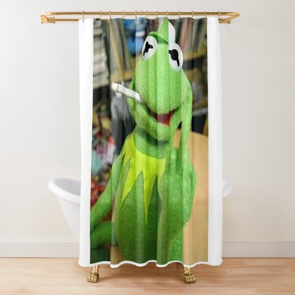 Funny Frog Shower Curtain Set