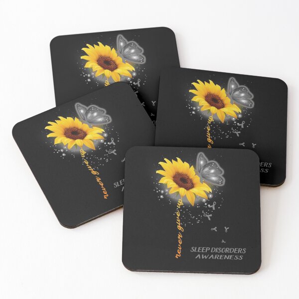 Item preview, Never Give Up Sunflower Ribbon Sleep Disorders Awareness designed and sold by deputylove.