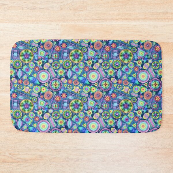 Item preview, Ernst Haeckel Rainbow Diatoms on Ocean Waves designed and sold by aimeewilson.