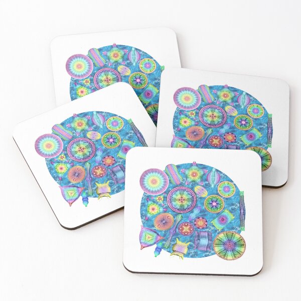 Item preview, Ernst Haeckel Rainbow Diatoms on Ocean Waves designed and sold by aimeewilson.