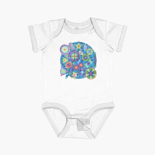 Item preview, Ernst Haeckel Rainbow Diatoms on Ocean Waves designed and sold by aimeewilson.