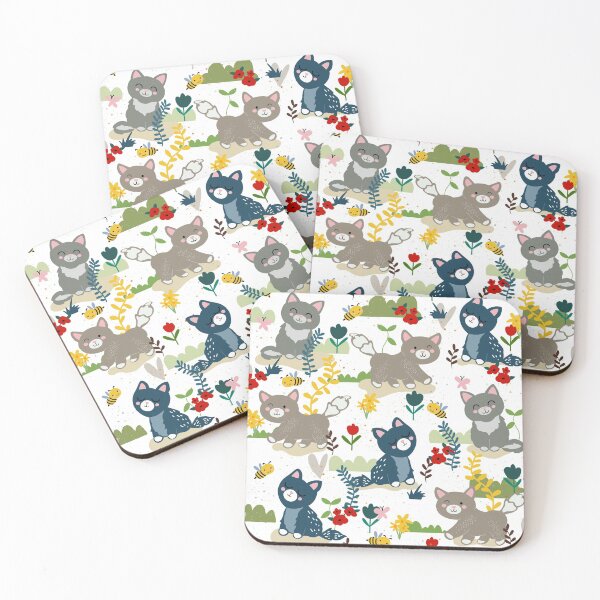 Item preview, White cats designed and sold by odettemailloux.