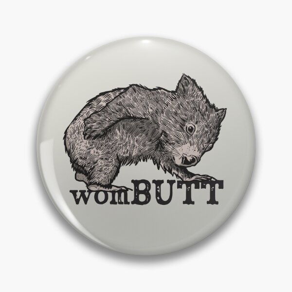 Item preview, Funny Wombat Pun - Wombutt designed and sold by TrendyWizard.