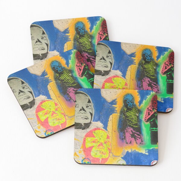 Item preview, Wrestlers graffiti on a wall in Mexico city designed and sold by Zanimations.