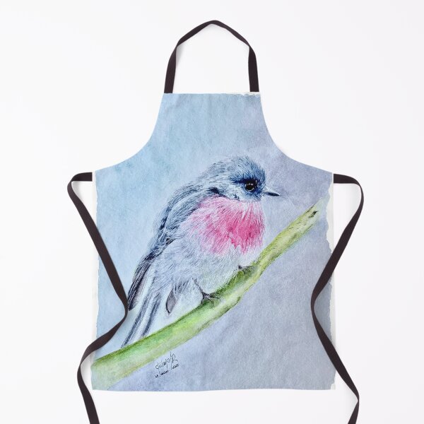 Item preview, Single Pink Robin by Gülay Gür designed and sold by gülay gür.
