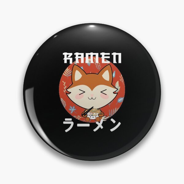 Item preview, a kawaii fox eating ramen designed and sold by samah82.