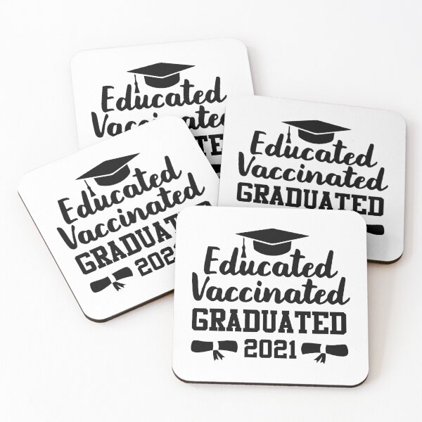 Item preview, Educated Vaccinated Graduated 2021 designed and sold by GravitiTees.