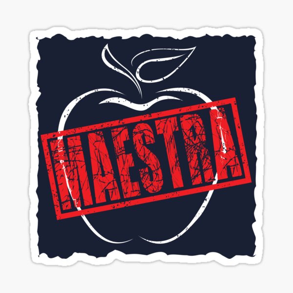 maestra-spanish-teacher-gift-sticker-for-sale-by-trndsttr-redbubble