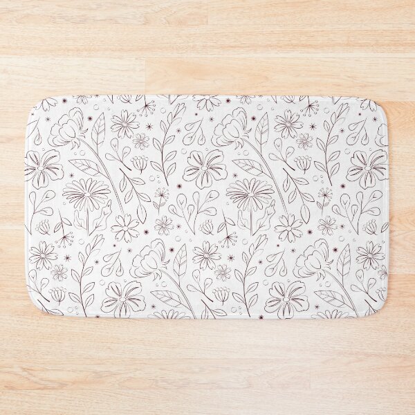 Item preview, Floral Pattern seamless line art For Home Decor designed and sold by TheImperfecto.