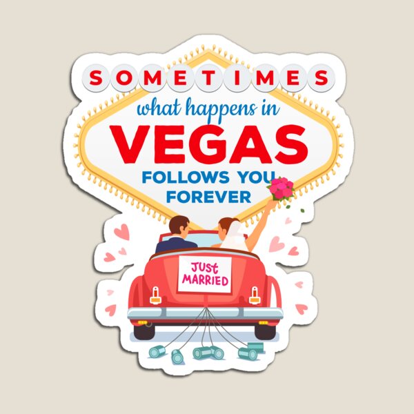 Aperçu de l'œuvre Juste marié, que se passe-t-il à Las Vegas ... créée et vendue par Maria Garcia.