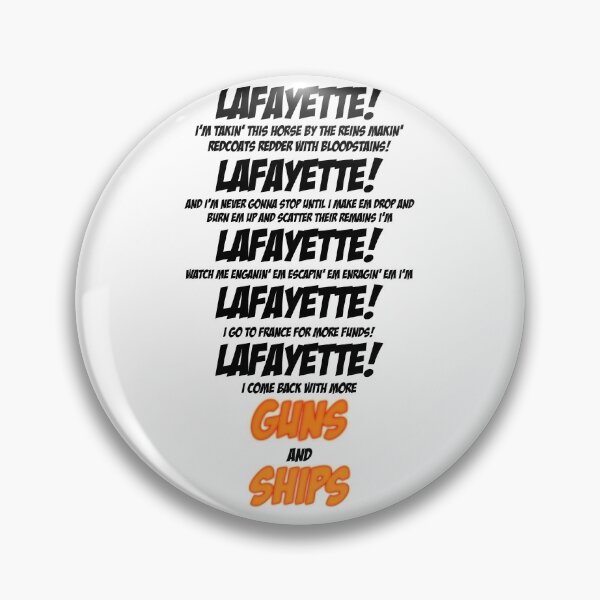 Item preview, Guns And Ships Lyrics (Lafayette) designed and sold by jcdeegs123.