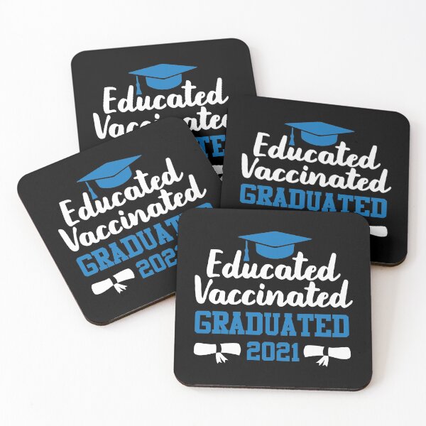 Item preview, Educated Vaccinated Graduated 2021 | Grad Student designed and sold by GravitiTees.
