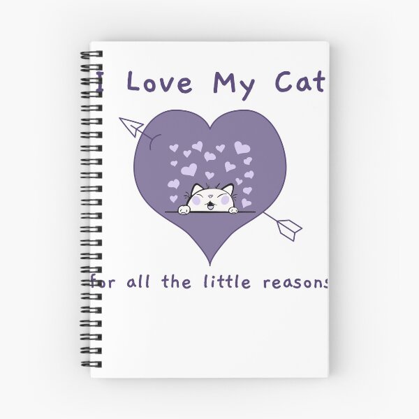 Item preview, I love my cat for all the little reasons Cat lover cute T-Shirt designed and sold by colortrends.