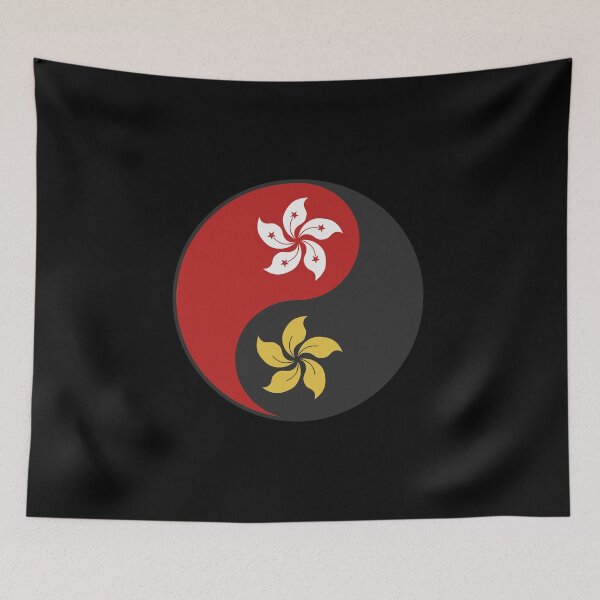 Item preview, Hong Kong Bauhinia Flag Yin Yang symbol designed and sold by Rebellion-10.