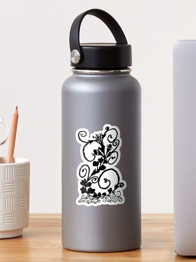 Thumbnail 1 of 3, Sticker, Black Vine designed and sold by michaelasamples.