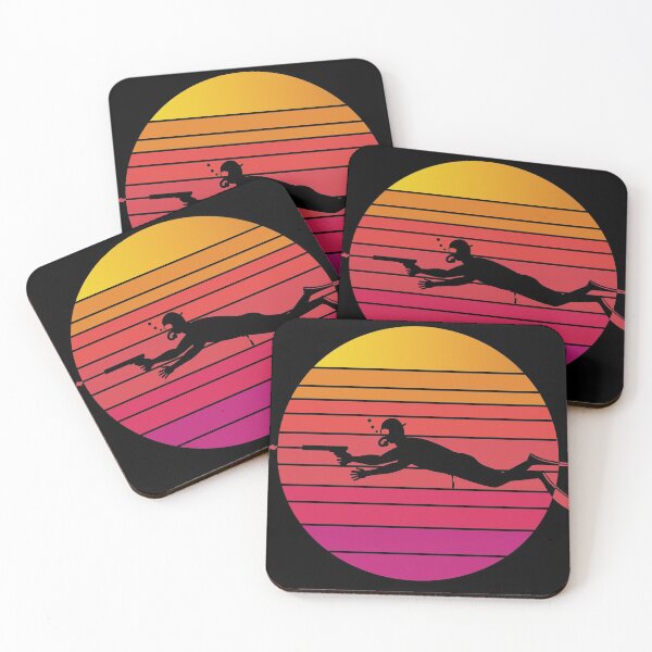Item preview, Spearfishing Sunset Retro Vintage  designed and sold by roocky.