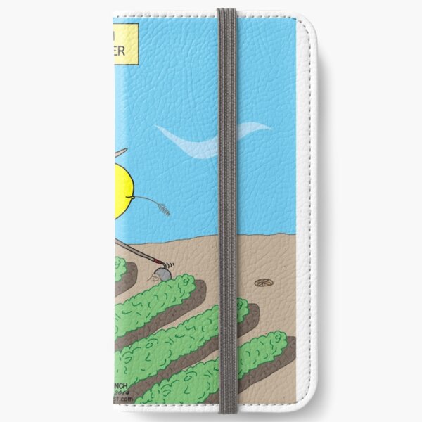 Fish Farmer farming a Fish Farm iPhone Wallet